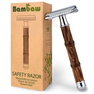Bambaw bambusový strojček na žiletky Slim Silver