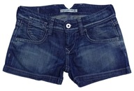 FORNARINA krátke šortky dámske džínsové šortky 152-158-164 25 XS