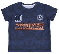 Granatowa koszulka, t-shirt 10 STRIKER 128 cm