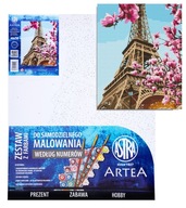 Obraz maľovanie podľa čísel 40x50cm Eiffelova veža Astra