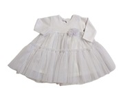 Mamatti Detské šaty prešívané biele veľ. 80