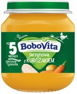 Bobovita Príkrm Zelenina s kuracím mäsom 125g 5m+