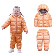strieborná detská bunda teplý oblek