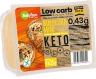 KETO Mini bułeczki z sezamem 4x25g.0,43g węgli! GF