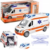 Ambulans Karetka Pogotowia Auto z Dźwięk Pogotowie Światło Otwierane Drzwi