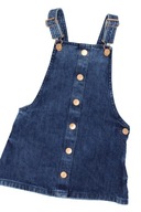 F&F 2-3lata jeansowa sukienka, ogrodniczka 98