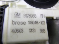 MÉCANISME VITRE AVANT DROITE OPEL SIGNUM 9178988