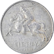 Moneta, Litwa, 5 Centai, 1991