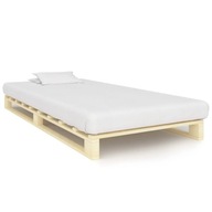 Rama łóżka z palet, lite drewno sosnowe, 100 x