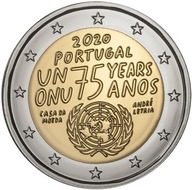 2 euro 2020 75 rokov Mincovne Organizácie Spojených národov (UNC)