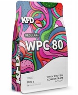Proteínový kondicionér KFD WPC 80 prášok 3000g príchuť BIELA ČOKOLÁDA - MALINA 3KG