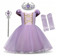 Krásne šaty Rapunzel kostým doplnky 80
