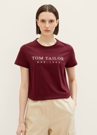 Tom Tailor T-shirt With A Print - Deep Burgundy Re