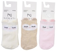 3-PACK PONOŽKY Bavlnené beztlakové ponožky dojčenské 12-18m N018F