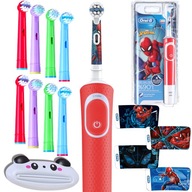 Oral-B Detská elektrická zubná kefka Spiderman + nástavce