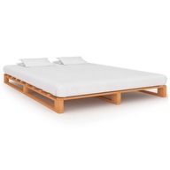 Rám postele z paliet hnedé masívne borovicové drevo 180x200 cm