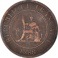 Moneta, FRANCUSKIE INDOCHINY, Cent, 1888