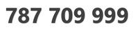 787 709 999 STARTER T-Mobile ZŁOTY ŁATWY PROSTY NUMER KARTA SIM GSM PREPAID