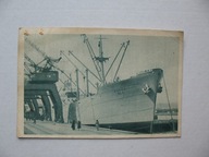 STATEK M/S POKÓJ W PORCIE GDYŃSKIM GDYNIA 1952