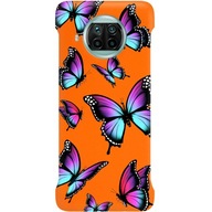 ETUI CASE MAT SILIKONOWE POMARAŃCZ DO XIAOMI Mi 10T LITE W NIEBIESK MOTYLE