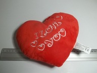 MASKOTKA ZAWIESZKA CZERWONE SERCE I LOVE YOU 20X17CM