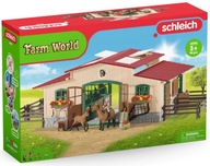 SCHLEICH Stajnia z końmi i akcesoriami Duży Zestaw 42195