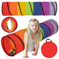 Namiot TUNEL do zabawy Dla Dzieci składany kolorowy 200 piłek kulek TT-100X