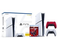 PlayStation 5 D 1TB + dodatkowy pad volcanic red + Marvel’s Spider-Man 2