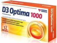 Rodina zdravia D3 Optima 1000 vitamín D3 kapsule 60 ks