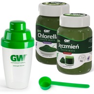 Green Ways 100% BIO Chlorella + BIO Zielony Jęczmień SOK + shaker + miarka