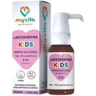 Laktoferyna KIDS krople dla dzieci z pompką BLF95% Myvita 8ml