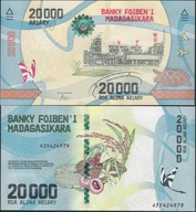Madagaskar 2017 - 20000 ariary - Pick 104 UNC