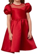 Červené šaty pre dievčatá Ava červená, 104