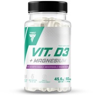 TREC VIT.D3+MAGNESIUM 60C SVALOVÁ IMUNITA KONTRAKCIE NERVOVÝ SYSTÉM KOSTI ZUBY