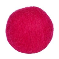 PLSTĚNÁ KULIČKA MERINO S CATNIPEM 4cm (růžová neon)