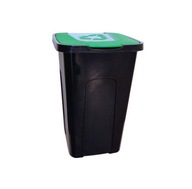 Odpadkový kôš IAN s recyklačným vekom zelený