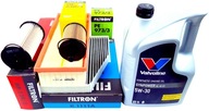 4 FILTRY 5L OLEJU VALVOLINE 5W30 GOLF V SCIROCCO III PASSAT B7 1.9 2.0 TDI