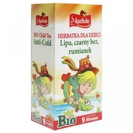 Herbatka dla dzieci na przeziębienie LIPA, CZARNY BEZ, RUMIANEK (20 x 1,5