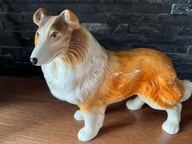 Pies owczarek szkocki collie lassie figurka porcelanowa Nelson