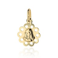 Zlatá medaila Panna Mária 585 DARČEK Sväté Prijímanie Krst Prívesok