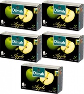 Herbata czarna aromatyzowana w torebkach Dilmah Apple jabłko 20szt x5