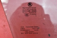 window side right front front SKODA OCTAVIA 3 III KOMBI LIFT 17-20