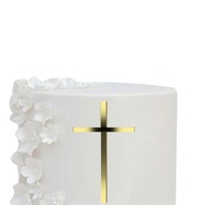 Topper Kríž dekorácia na stranu torty KRST Sväté Prijímanie