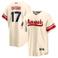 Los Angeles Angels '17 Shohei Ohtani Krémová biela mestská elitná baseballová lopta