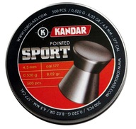 Śrut Sport Kandar 500szt 4,5mm cal.177 płaski0,52g