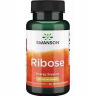 Ribose D-ribóza 750mg 60 vegetačných kapsúl. Swanson