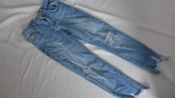 ZARA SPODNIE JEANSOWE DZIURY 116