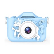 Detský fotoaparát R2 Invest X5 Jednorožec modrý 40 Mpx
