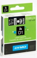 Páska DYMO 12mm x 7m D1 čierna (biela tlač)