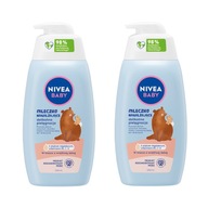 NIVEA BABY Mleczko nawilżające delikatne dla dzieci i niemowląt 2 x 500 ml